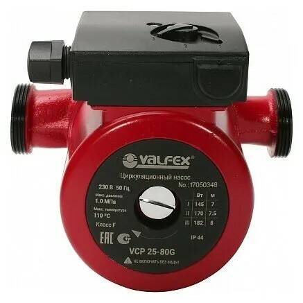 Циркуляционный насос VALFEX VCP 25-80 G 180 мм (с гайками) (4)