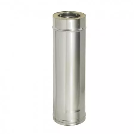 Сэндвич-труба 1,0м, ф 130х200, AISI 439/Оц, 0,5мм/0,5мм, (К)												